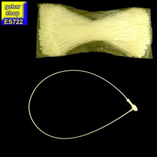 Sicherheitsfäden L:225mm Nylon 5.000 Stk. gelb/transp. 9"