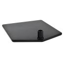 Fuß eckig ohne Stahleinlage Fläche 166 x198 mm schwarz