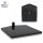 Fuß eckig ohne Stahleinlage Fläche 166 x198 mm schwarz