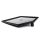 Fuß eckig ohne Stahleinlage Fläche 166 x198 mm schwarz