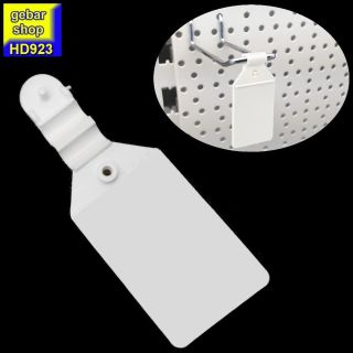 50 Stück SB Nachrüstfahne 27x42mm weiß mit Anlegesteg Pendelclip