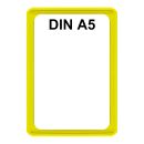 Plakatständer Set2 Rahmen DIN A5 gelb