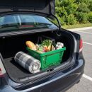 Einkaufskorb 28 Liter in grün mit zwei Tragegriffe