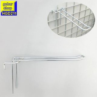 Gitterhaken Doppelhaken glanzverzinkt Länge 210mm D4,0mm VE 10 Stk