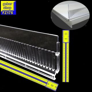 (B-Ware) Abteilleiste für Tegometall Regal Boden L100 H7,5