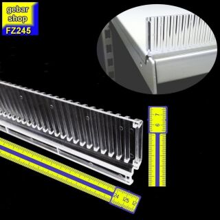 (B-Ware) Abteilleiste für Tegometall Regal Boden L125 H4,5