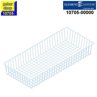 (B-Ware) Element System Drahtkorb mit Träger 800x350 weiß
