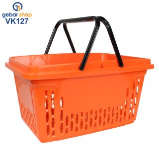 Einkaufskorb 20 Liter in orange mit zwei Tragegriffe