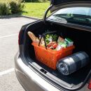 Design Einkaufskorb 22 Liter in orange mit zwei Tragegriffe