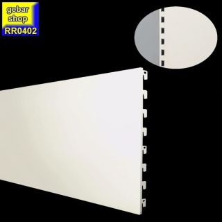 (B-Ware) Tegometall Regal Rückwand glatt L66,5  H40 juraweiß