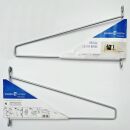 Drahtleiter Bausatz 2 Basics 180x300 weißalu...