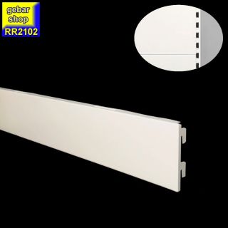 (B-Ware) Tegometall Regal Rückwand glatt L125  H10 juraweiß