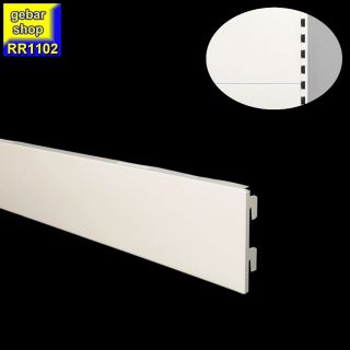 (B-Ware) Tegometall Regal Rückwand glatt L100  H10 juraweiß