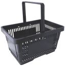 (B-Ware) Einkaufskorb 22 Liter in schwarz mit einem...