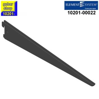 (B-Ware) Element System Classic 50 U-Träger mit Loch T 370 schwarz