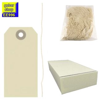 Manila Etiketten 60x120 mm 1.000 Stück/Karton Pappöse Faden separat