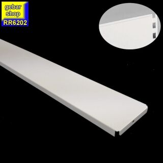 (B-Ware) Tegometall Regal Gondelabdeckung L125  B6 juraweiß