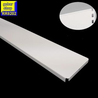 (B-Ware) Tegometall Regal Gondelabdeckung L125  B8 juraweiß