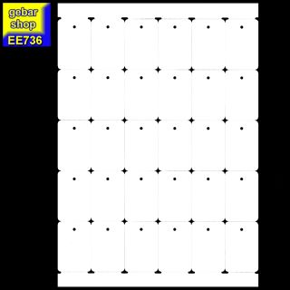 Bogen Etiketten 35x53mm blanko 750 Kartonetiketten