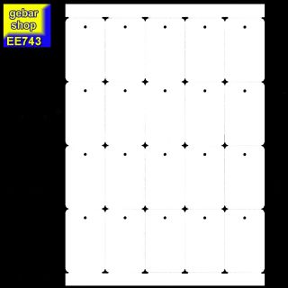 Bogen Etiketten 42x67mm blanko 500 Kartonetiketten