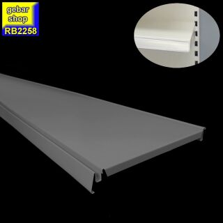 (B-Ware) Tegometall Regal Fachboden L125  T25 weißaluminium