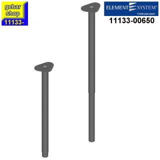 Teleskopfuß rund Ø50  H 800-1200 schwarzmatt Element System