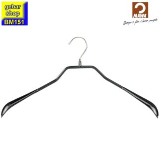 MAWA Metall Kleiderbügel Bodyform 46 L, schwarz