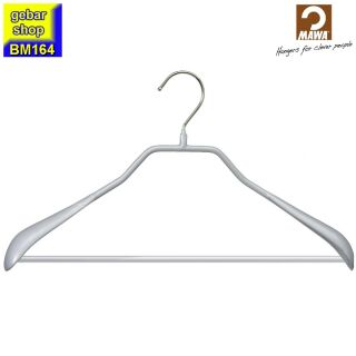 MAWA Metall Kleiderbügel Bodyform 42 LS, silberfarben