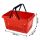 Design Einkaufskorb 28 Liter in rot mit zwei Tragegriffe
