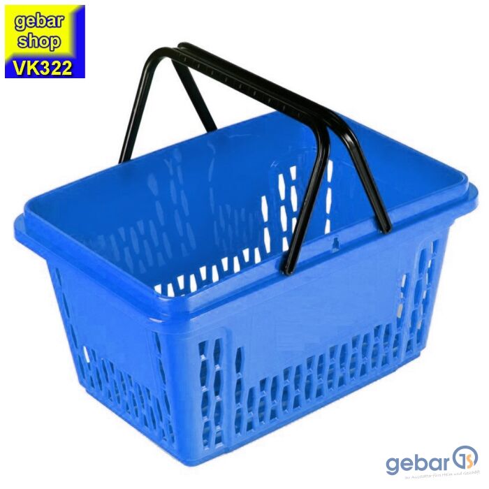 Einkaufskorb 28 Liter in blau mit zwei Tragegriffe