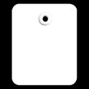 Einzeletiketten rund 45x55mm unbedruckt mit Öse...