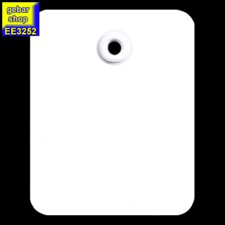 Einzeletiketten rund 45x55mm unbedruckt Öse 200 Stück
