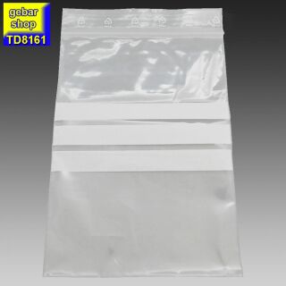Druckverschlussbeutel Stempelfeld 160x220mm VE 100 Stück
