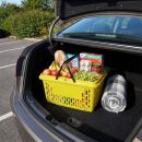 Design Einkaufskorb 28 Liter in gelb mit zwei Tragegriffe