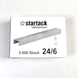 5.000 Heftklammern 24/6 mm für Heftzange StarTack