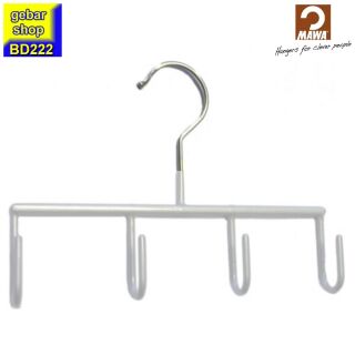 MAWA Metall Gürtelbügel GH mit 4 Haken, weiß