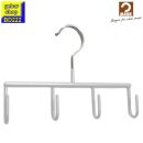 MAWA Metall Gürtelbügel GH mit 4 Haken, weiß