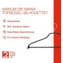 MAWA Kleiderbügel Silhouette 45 FS, schwarz