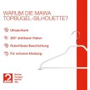 MAWA Kleiderbügel Silhouette 45 FS weiß