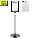 Plakatständer Set7 mit U-Tasche Rahmen DIN A5 schwarz
