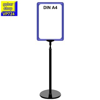Plakatständer Set7 Rahmen DIN A4 blau