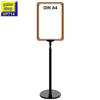 Plakatständer Set7 Rahmen DIN A4 rot