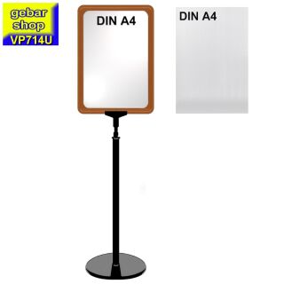 Plakatständer Set7 mit U-Tasche Rahmen DIN A4 rot