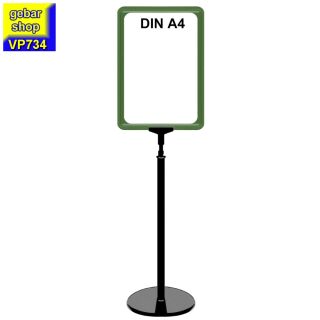 Plakatständer Set7 Rahmen DIN A4 grün