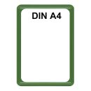 Plakatständer Set7 mit U-Tasche Rahmen DIN A4 grün