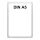 Plakatständer Set7 mit U-Tasche Rahmen DIN A5 transparent