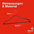 MAWA Kleiderbügel Silhouette 41 FS, schwarz