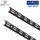 2 Stück Element System 50 Wandschiene 2-reihig H...