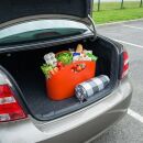 Shopping Bag Einkaufstasche in orange mit zwei Tragegriffe