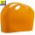 Shopping Bag Einkaufstasche in orange mit zwei Tragegriffe
